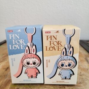 Pop Mart The Monsters Keychain Set - Pink and Blue